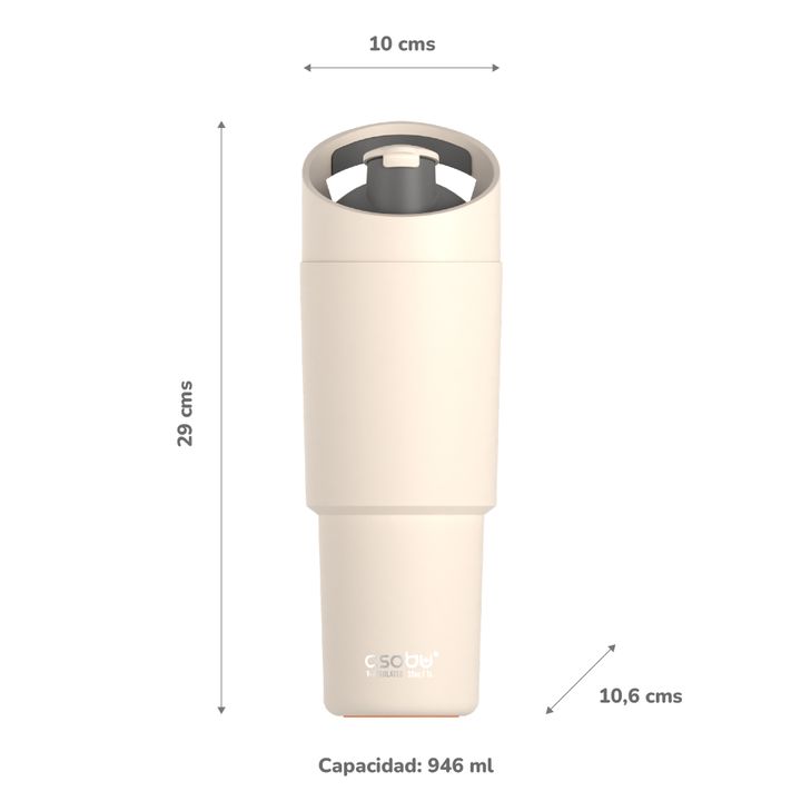 Botella Deportiva Asobu Cosmic 1L - White - Vista 5