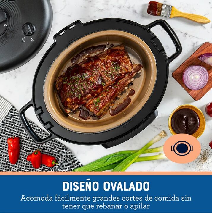 Multi-olla rápida ovalada Oster® 5.7 L — 15 funciones | CKSTPCECOV57 - Vista 3