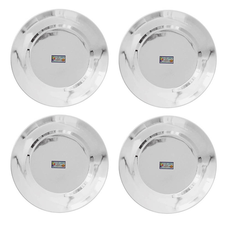 SET X4 PLATOS PLAYOS 21 CM AC INOXIDABLE - NOUVELLE CUISINE