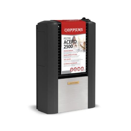 CALEFACTOR COPPENS PELTRE ACERO 2500 kcal/h - TB, MG, C/SALIDA DER.