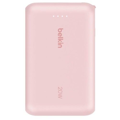 Power Bank Belkin with 20W PD + Integrated USB-C Cable 10K Rosa - Vista 6
