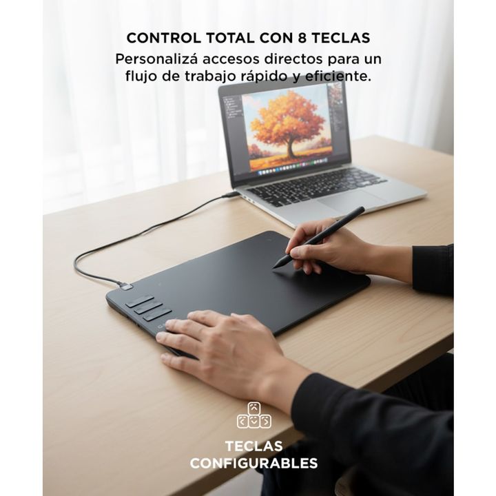Tableta Gráfica Gadnic con Bolígrafo - Vista 4