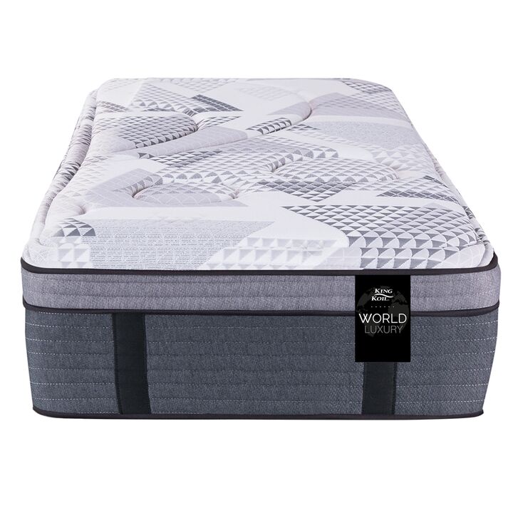 Colchon King Koil 120 Luxury Pocket 1 Plaza y Media 90x190 Resortes y Pillow Viscoelastico + Almohada de Regalo - Vista 10