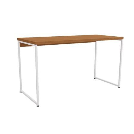 Escritorio Tipo Industrial Hierro y Madera Atma Home Blanco y Canela ATH-LI003-CNBR