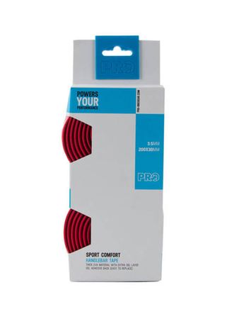 Cinta de Manubrio Pro Race Competicion Unisex Ciclismo Rojo