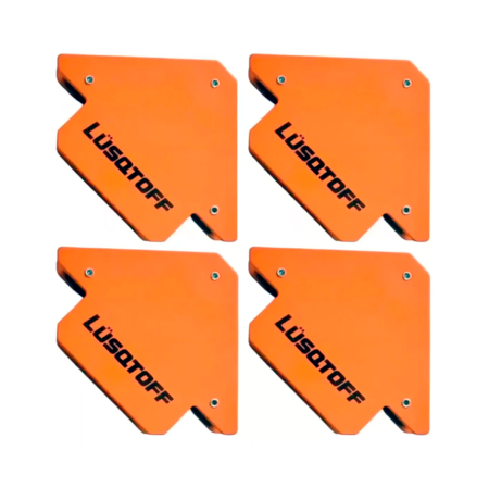 SET DE 4 ESCUADRAS MAGNETICAS 3" LUSQTOFF (LQE6001S4)