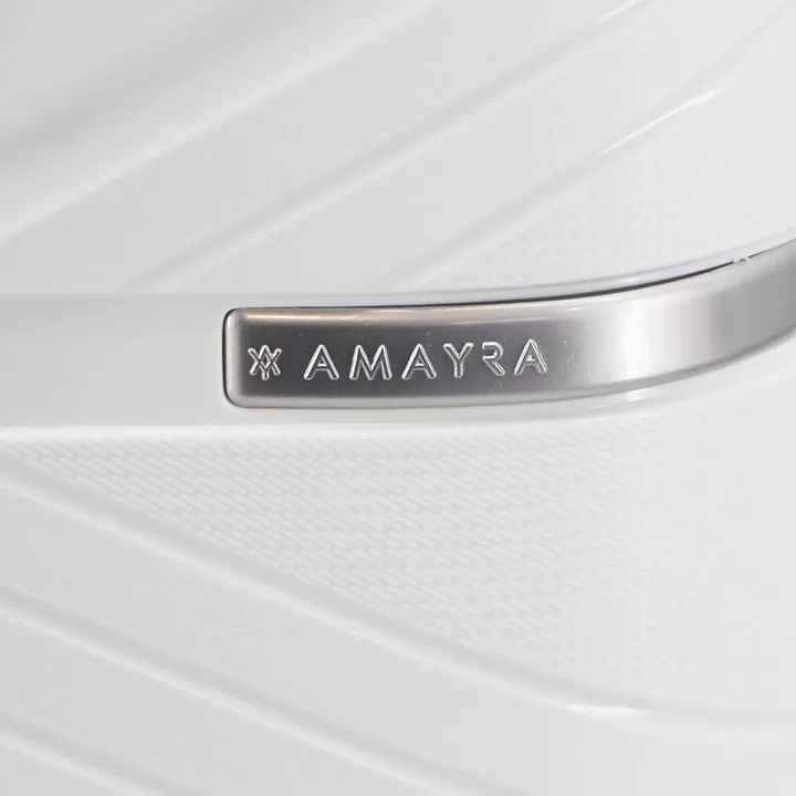 Set De Valijas Amayra X3 20” 24” 28” PP Blanco Rígidas 360° - Vista 1
