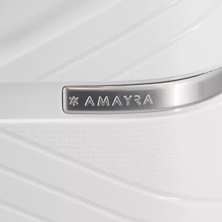 Set De Valijas Amayra X3 20” 24” 28” PP Blanco Rígidas 360°