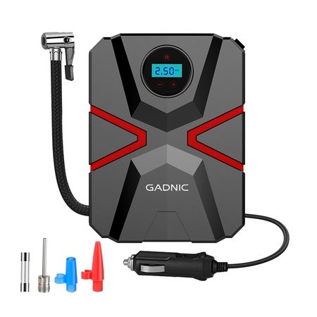 Inflador Portátil Gadnic Luz LED Ideal Autos 