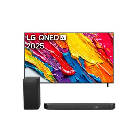 Combo Smart TV LG 75" QNED 4K HDR + Barra Sonido Philips 240W
