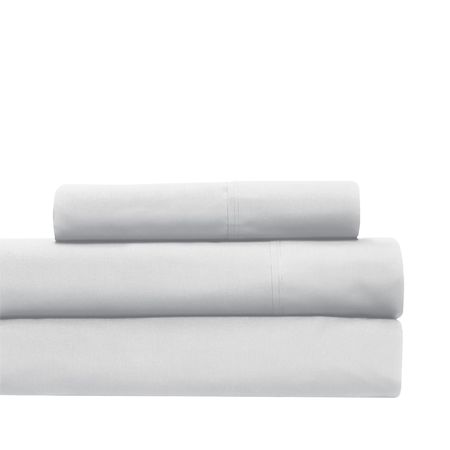 Juego Sabanas Cannon 1 Plaza Y Media 200 Hilos Color Blanco Liso 