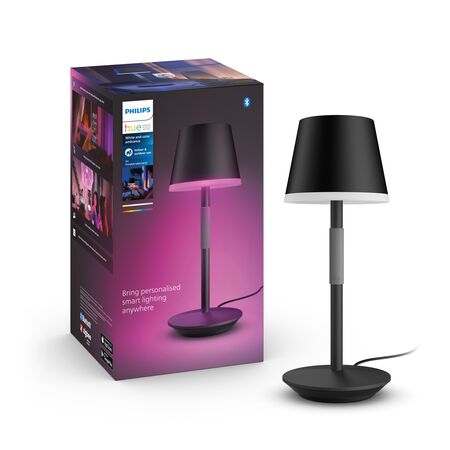 Luminaria De Mesa Inteligente Philips Hue Go Pórtatil Negro 