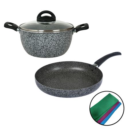Bateria de Cocina Cacerola Sarten Aston Pedra