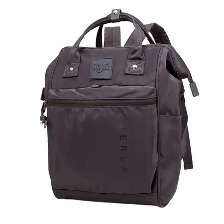 Mochila Everlast Mujer Boca de Pez Nylon Satinado Urbana Moda 22583 Acero