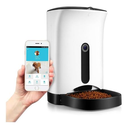 Alimentador Automatico Mascotas Petwant Pf-103 Wifi Camara