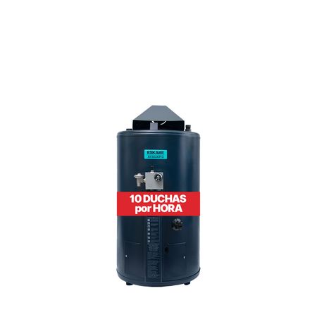 Termotanque A Gas Eskabe Acquapiu A.Recu. De Pie 40 Litros Multigas  Hibrid4 H700 Salida Horiz.