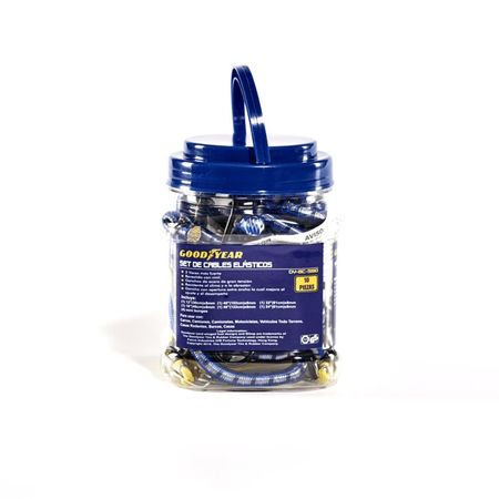 Kit De 10 Tensores Elasticos Con Gancho Good Year ( GY-BC-3810)