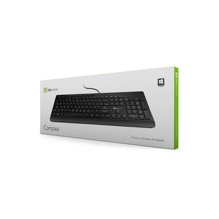 Teclado Klipxtreme Brújula Multimedia Ultradelgado Esp USB