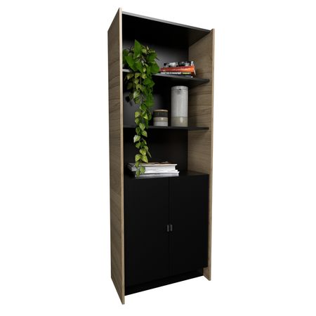 Estanteria Grande Puerta Baja Olmo F.|negro M. Tables