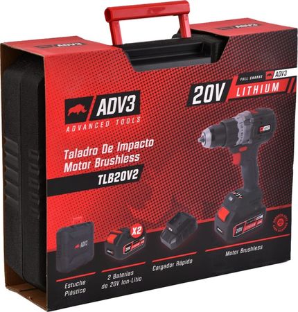 Taladro De Impacto Inalambrico Advanced Tools Tlb20V2 20V 13Mm