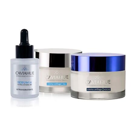 Caviahue Kit Antiage Rutina Facial Box Antiedad 3 unidades