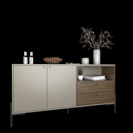 Bahiut 1,50m. Gris C.|nogal L.