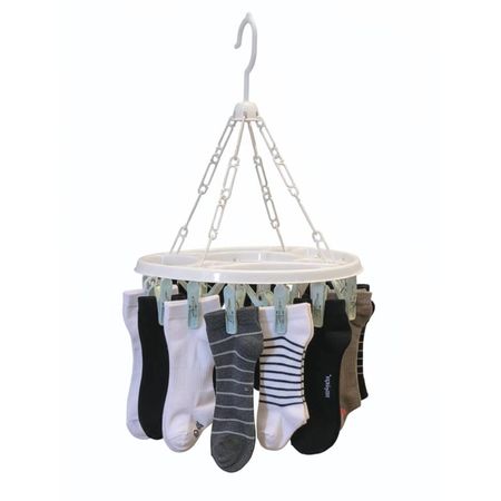 Percha tender organizador lavadero baño 16 Broches 30 cm