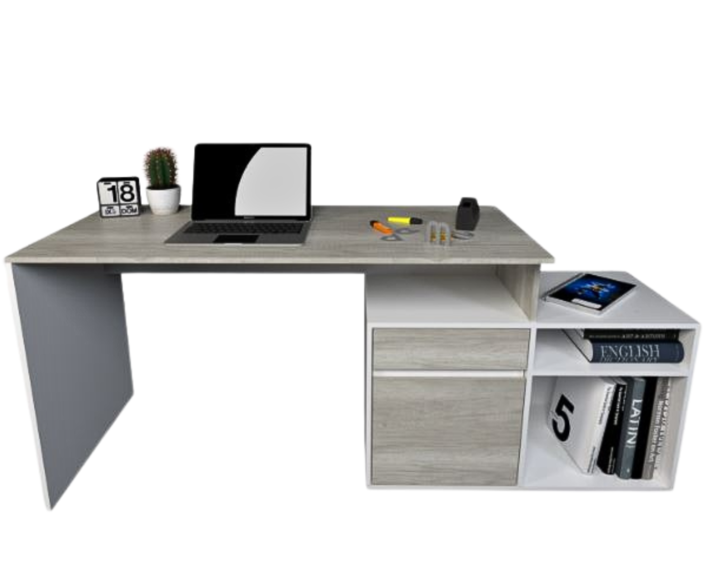 Escritorio Linea Home C/ Mueble 1pta 1cajon 3048 Nev/Ev Tables - Vista 2