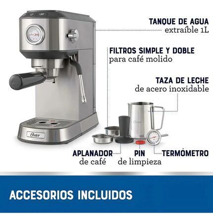 Cafetera Oster Em7200 Espresso 15 bar
