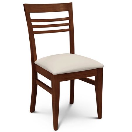 Silla de Comedor Murano Tapizado Inka Natural lustre Caoba Espacity