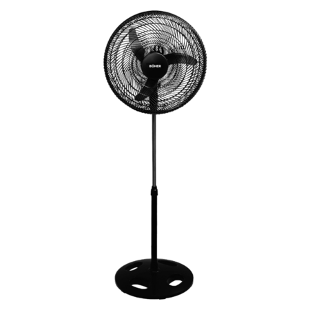 VENTILADOR DE PIE BOHER 20" BO20PMA ASPAS METÁLICAS
