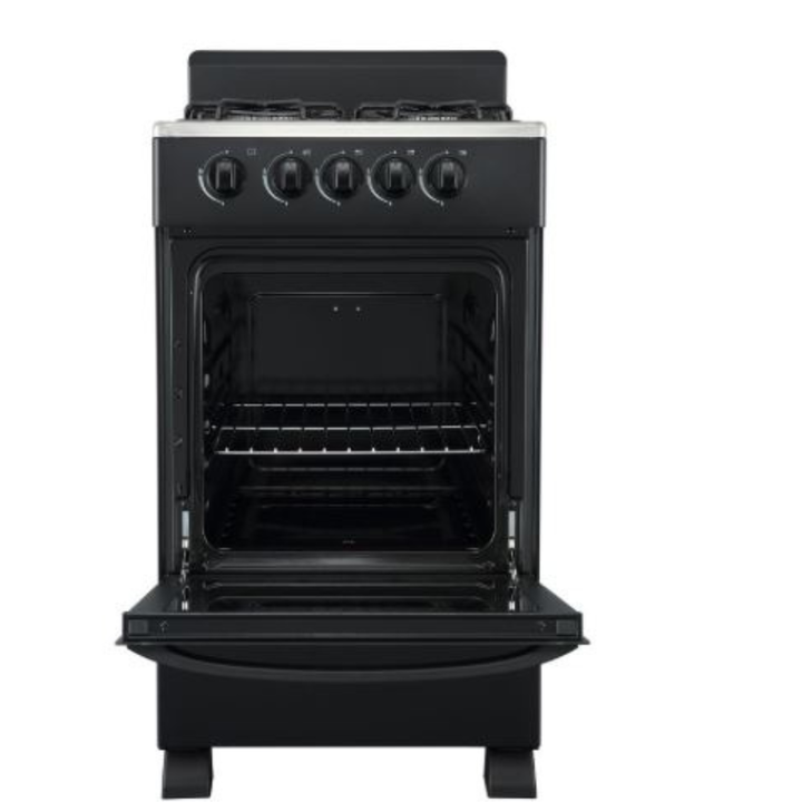 Cocina 50cm Multigas 4 Hornallas Csa-Cn50n Negra Sansei - Vista 3
