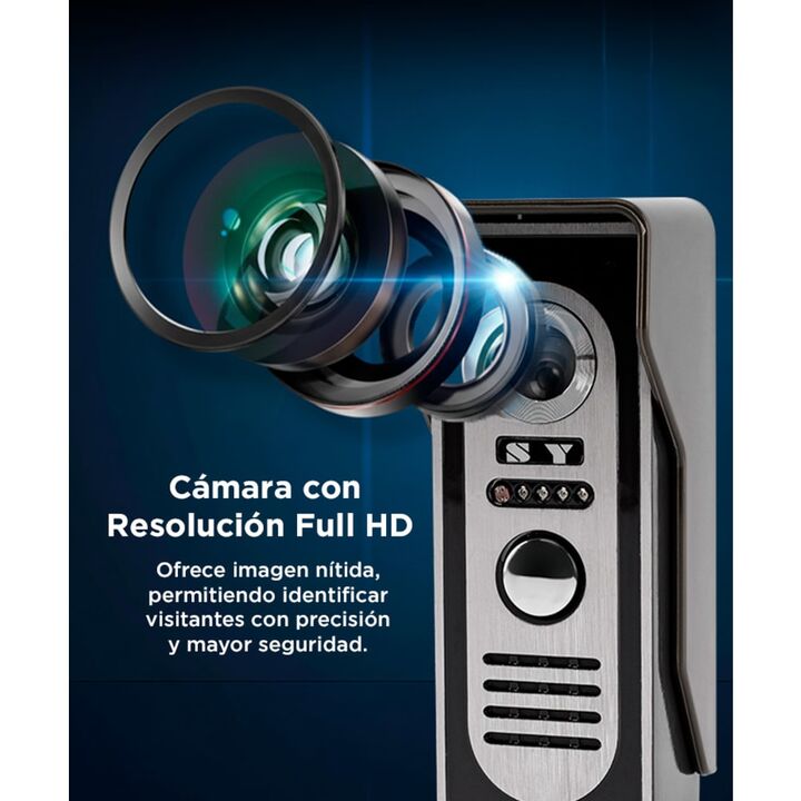 Portero Visor Eléctrico Timbre Gadnic Pantalla Lcd Con Cámara - Vista 5