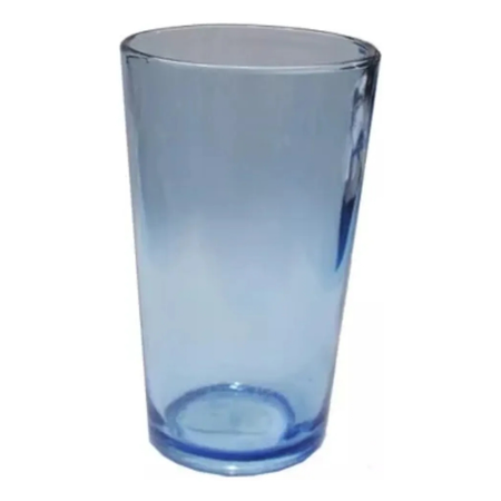 Set X12 Vaso Vidrio Durax Fantasy 280cc Azul Transparente
