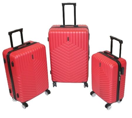 Set X 3 Valijas North Tiger Cafayate Rigidas 4 Ruedas Abs 20/24/28 Roja