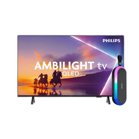 Combo Smart TV Philips 55" QLED 4K Ambilight + Parlante Dekkin Bluetooth