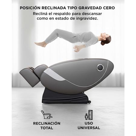 Sillón Masajeador Gadnic Titanium Masaje Cuerpo Completo Terapia De Calor Bluetooth