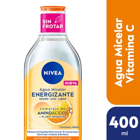 Agua Micelar Energizante Complejo De Aminoácidos Todo Tipo De Piel