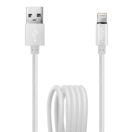 CABLE FOXBOX USB PRISM USB A LIGHTNING, BLANCO, 1.25M  (2191)