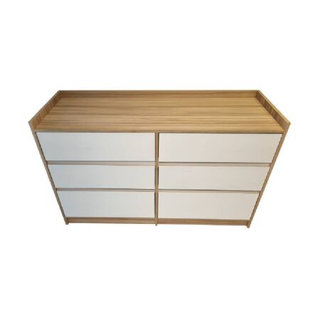 Mueble Chifonier Tables 4 Cajones 2 Puertas Cocobolo Blanco 6520-CCB
