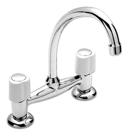 Grifo De Cocina Doble Comando Peirano Lorca 51-010 Cromado