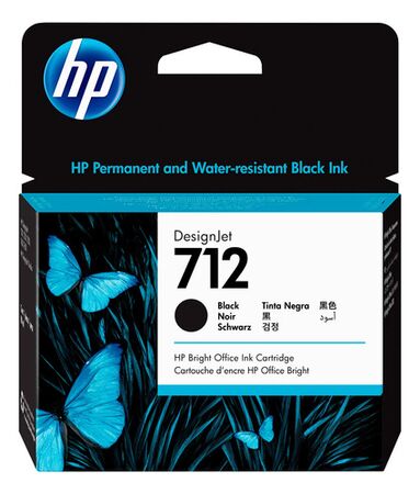 Cartucho De Tinta Hp 712 Negro 3ed71a Plotter T210 T650