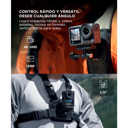 Cámara DJI Osmo Action 4 Adventure Combo 4K Dual Screen