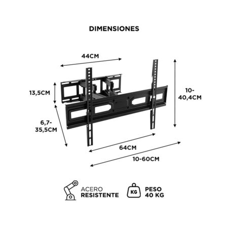 Soporte Para Tv Gadnic entre 37 a 80