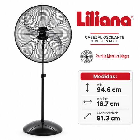 Ventilador de Pie Industrial Liliana 32" VPI32