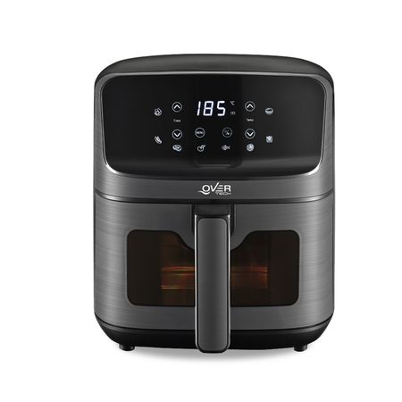 Freidora Overtech Electrica Sin Aceite De Aire 1500w 4.5 Litros Air Fryer Ov-105.5 8 Programas Antiadherente