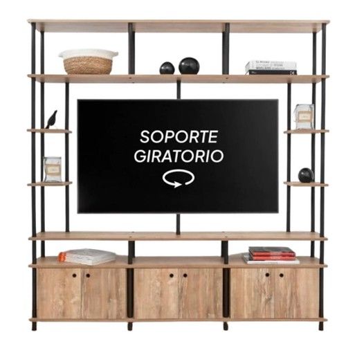 Rack de TV Industrial DS Home 192 x 30 x 200 cm Roble Atakama - Vista 1