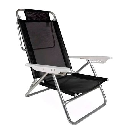 REPOSERA MOR 2155 SUMMER 4 POSICION ALUMINIO NEGRO