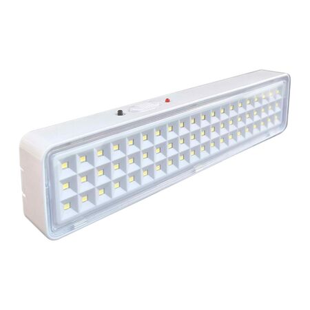 LUZ DE EMERGENCIA DE 60 LED CON BATERÍA RECARGABLE LI-ION 3.7V 2400MAH (EMERLIGHT-60LED)