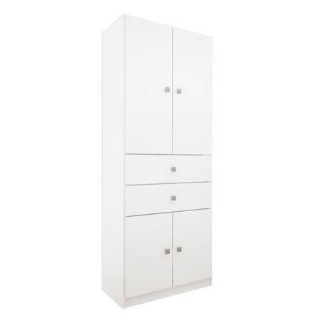 MULTIFUNCION ECO ORLANDI BL 720 PREMIUM - BLANCA, 4 PUERTAS, 2 CAJONES, 1 ESTANTE